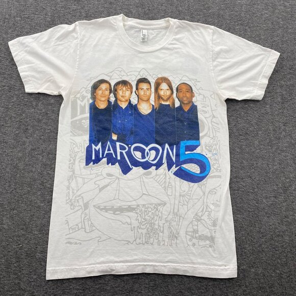 Maroon 5‎ T Shirt Tour Dates Band Concert 2013 Double Sided Mens Small USA Made - Picture 2 of 10